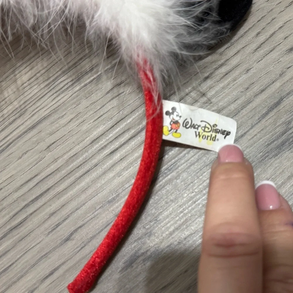 Vintage Rare Walt Disney Disney World Disneyland Red Sequin Christmas Ears - Picture 2 of 6